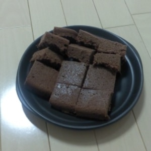 糖質制限☆簡単チョコケーキ風（蒸しパン）